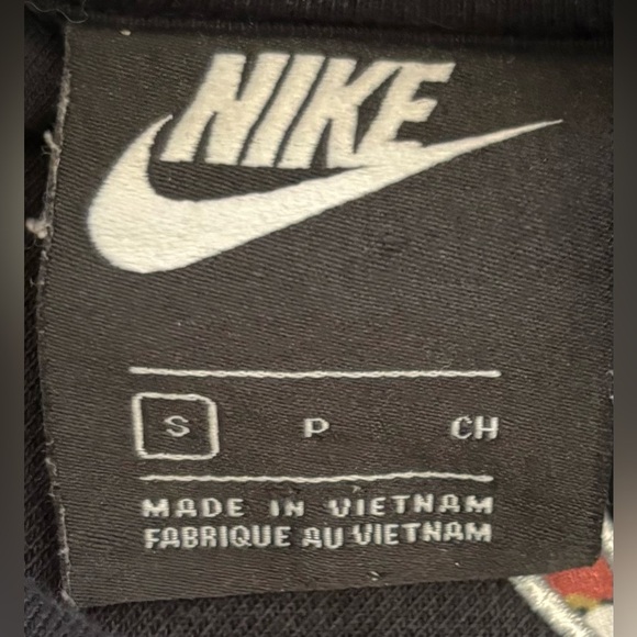 Nike cropped floral logo hoodie women Sz small - Picture 8 of 8